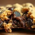 nestle chocolate chip cookie being pulled apart