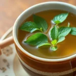 steaming-mug-of-lemon-balm-tea-recipe