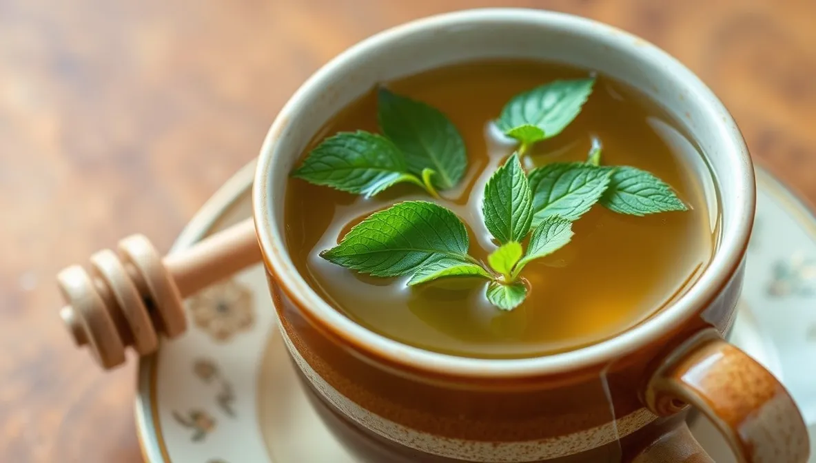 steaming-mug-of-lemon-balm-tea-recipe