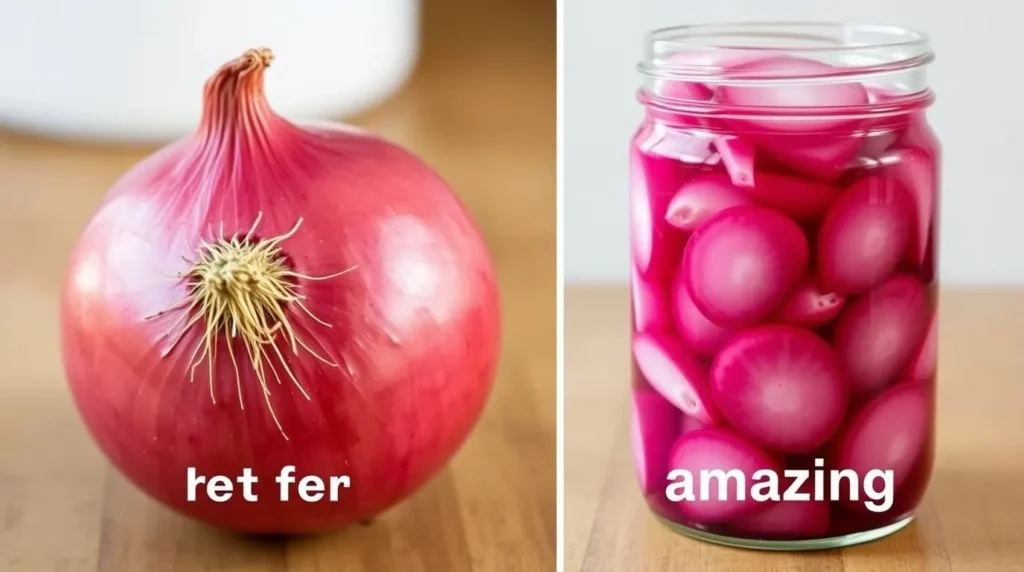 quick pickled red onion recipe jar