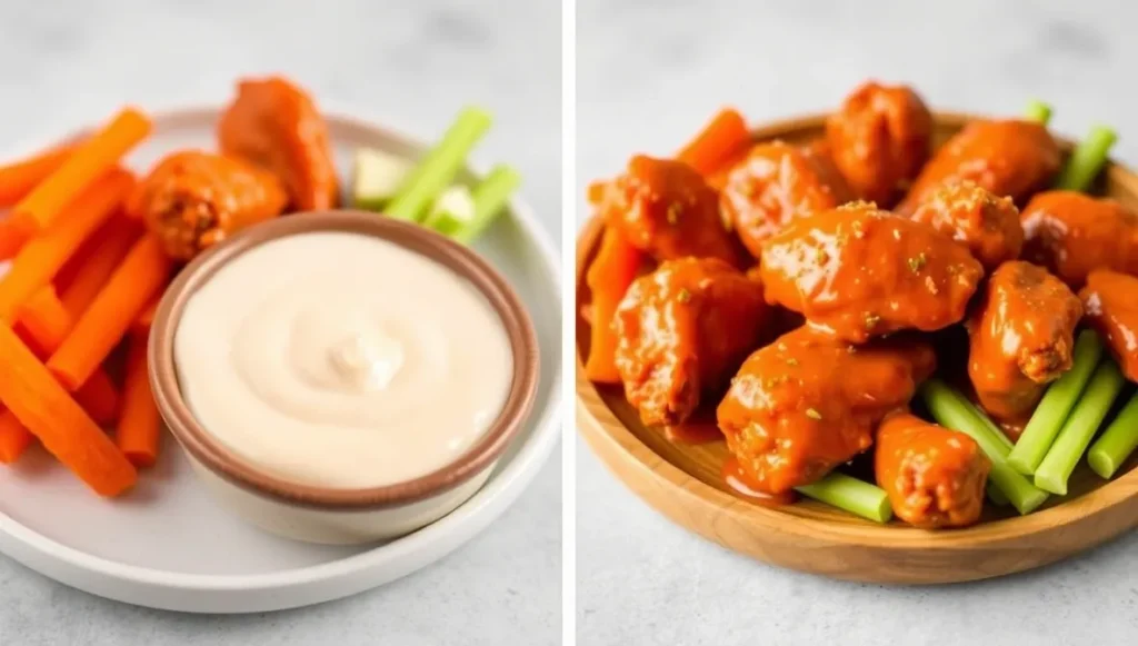 ranch-dip-with-buffalo-wings-and-veggies